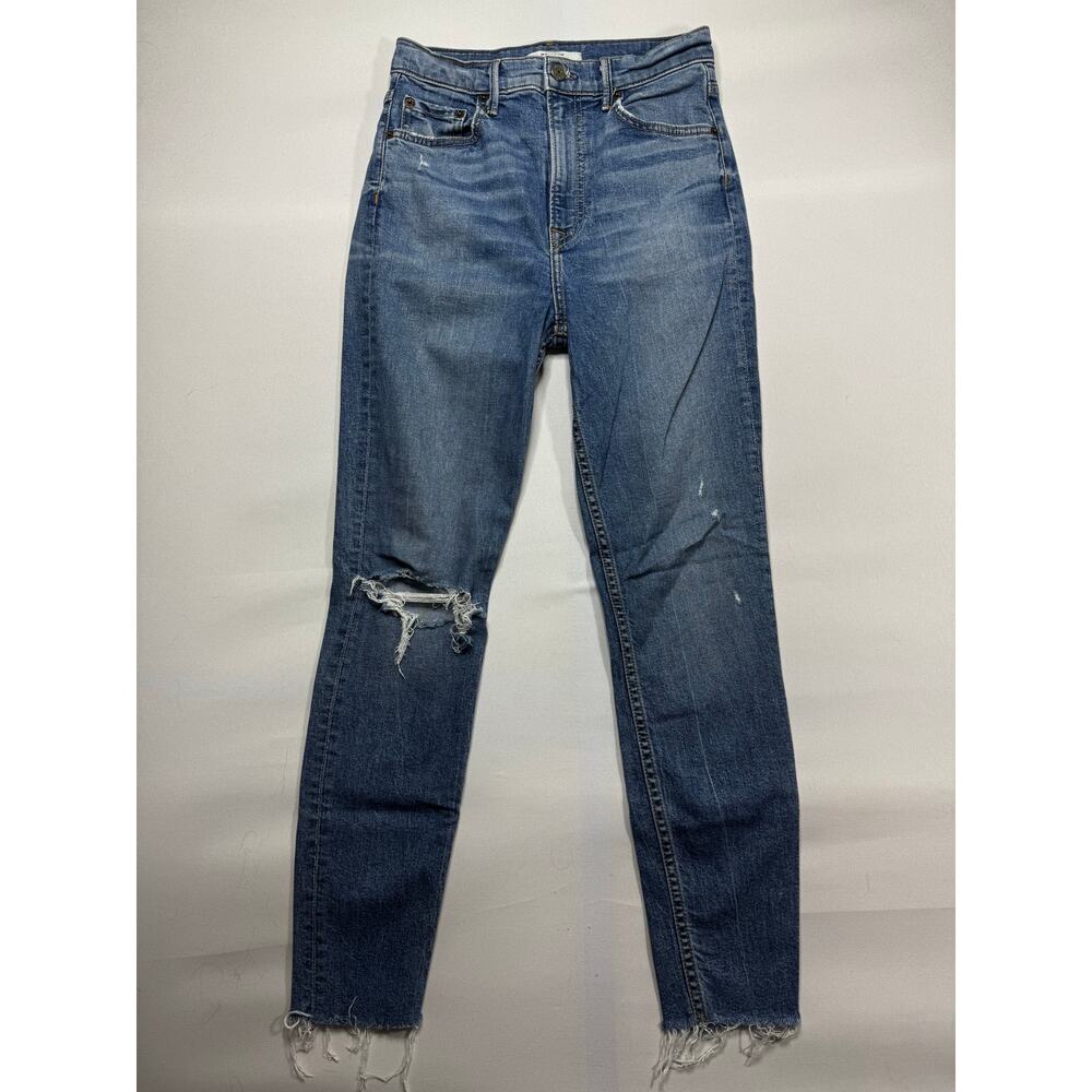 GRLFRND Women's Kendall Distressed High Rise Denim Jeans - Size 27 (26x26.5)